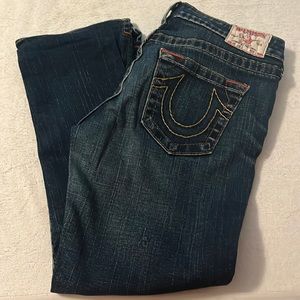 True Religion Kate style cropped/capri jeans